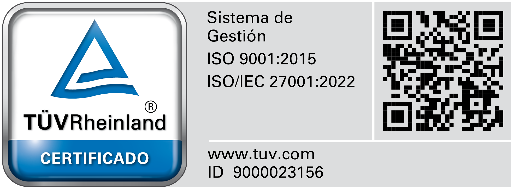 Certificaciones ISO 9001 e ISO 27001